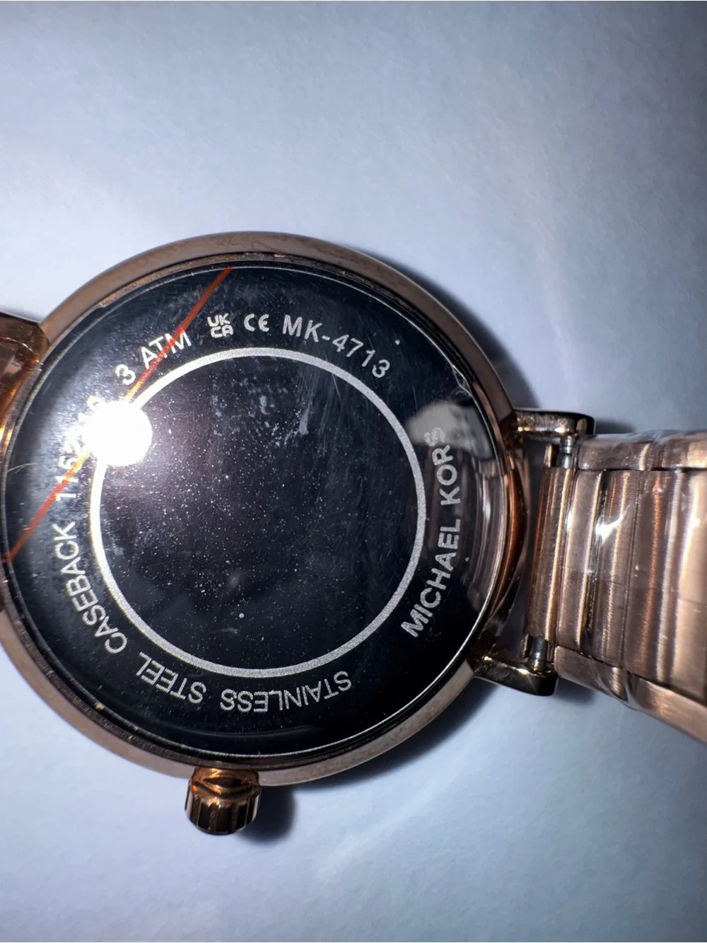 Michael Kors Addyson Rose Gold Logo Watch MK4713✨